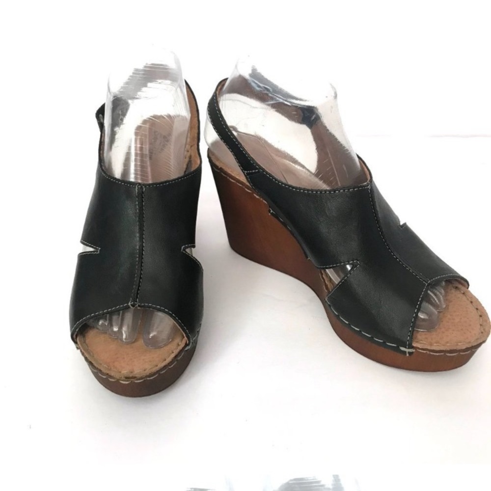 Spring Step Sling Back Wedge Sandals 6 - Picture 2 of 6